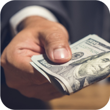 You get your commission.